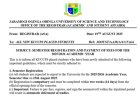 SEMESTER REGISTRATION AND PAYMENT OF FEES FOR THE  2025/2026 ACADEMIC YEAR
